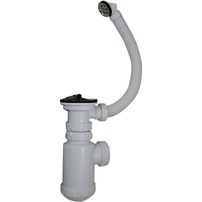 Слив-перелив для раковины Nofer 13108.W Белый