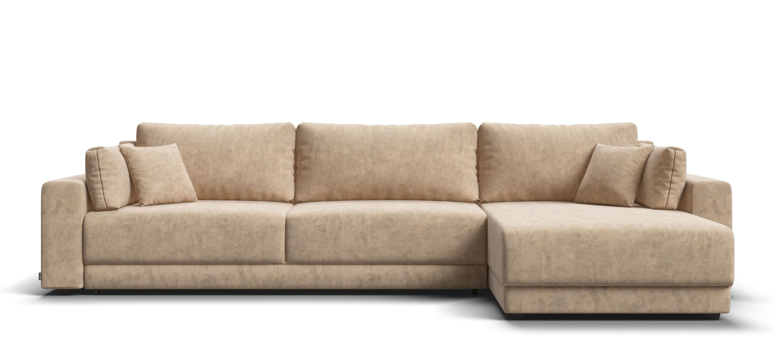 Угловой диван Босс Прайм Макс Велюр Роял шампань