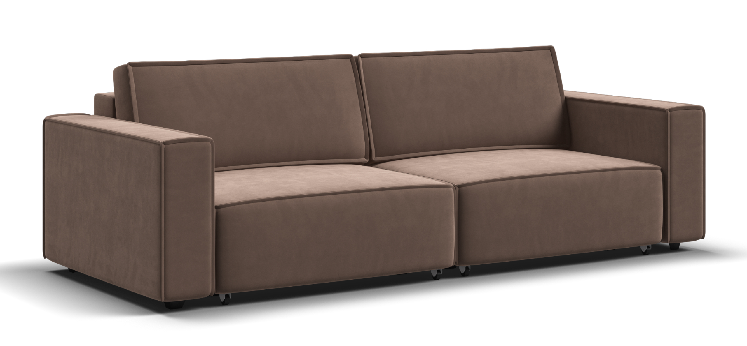 Диван Босс Софт Модуль Велюр Монолит мокко