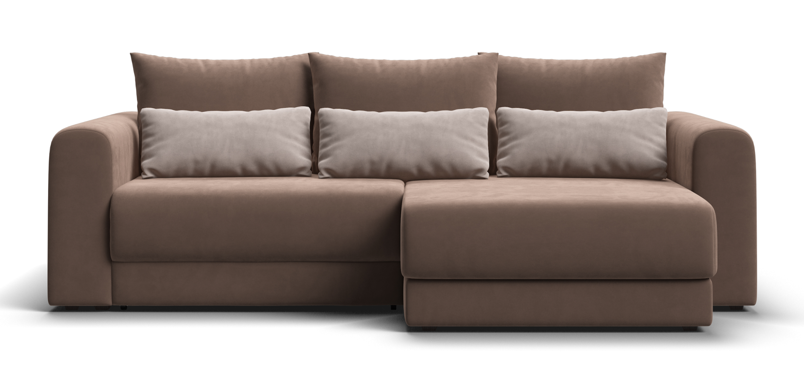 Модульный угловой диван Ричмонд Модуль Велюр Монолит мокко