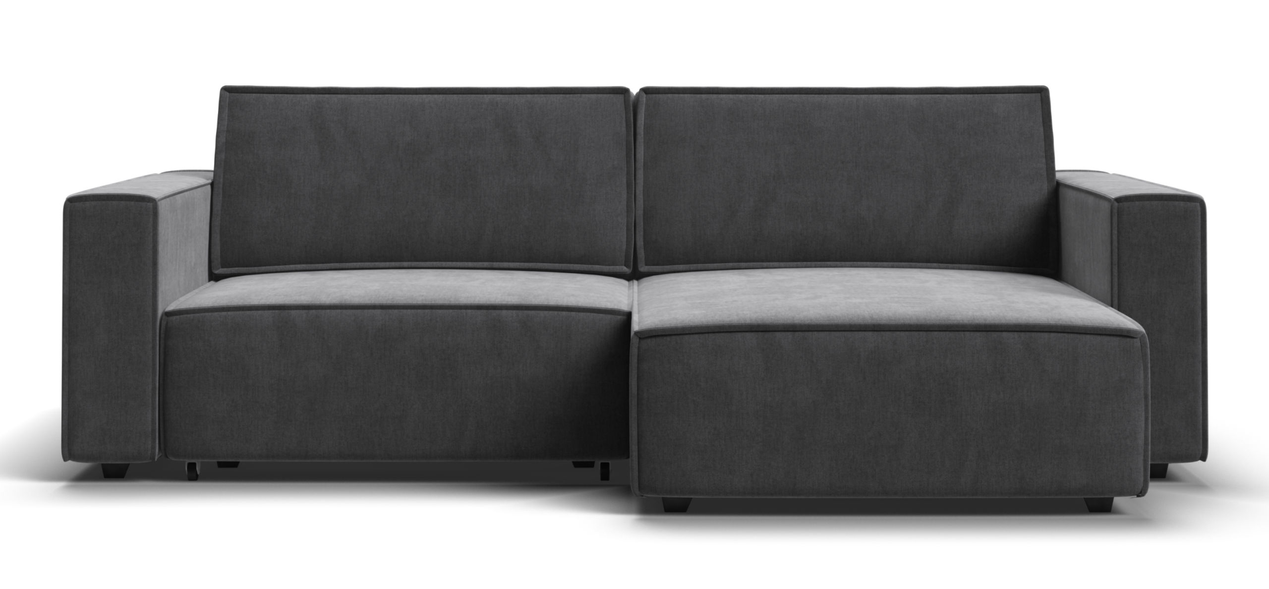 Угловой диван Босс Софт Модуль Велюр Монолит серый