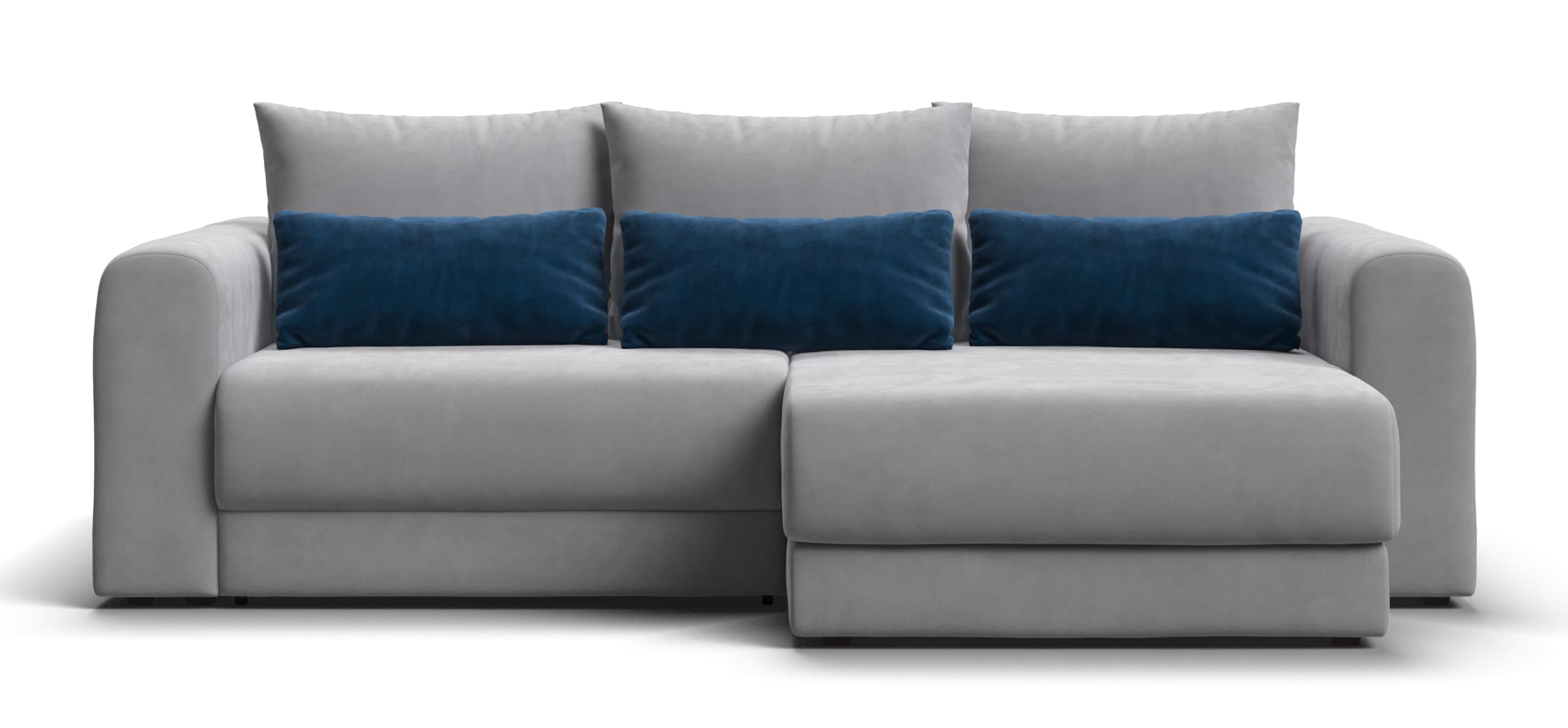 Модульный угловой диван Ричмонд Модуль Велюр Монолит сталь