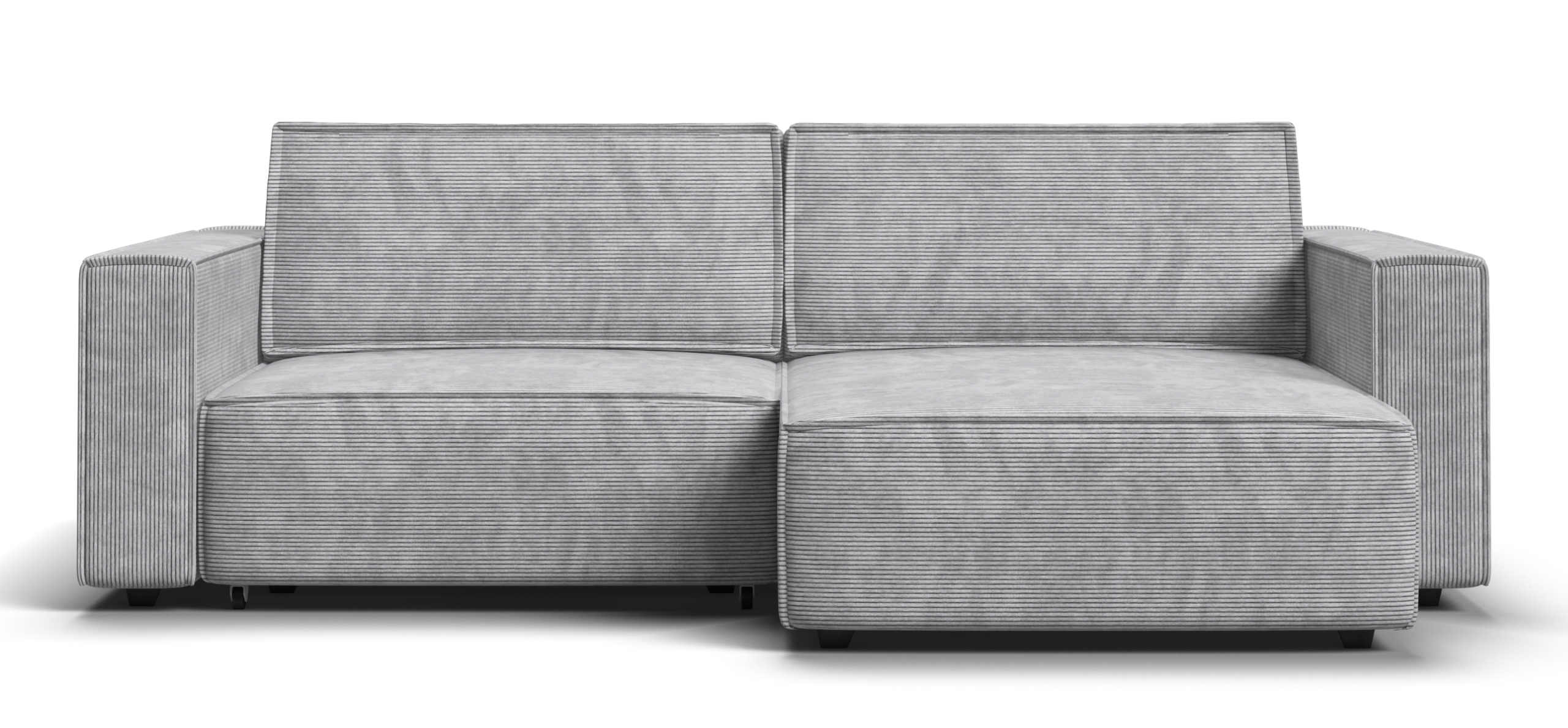 Угловой диван Босс Софт Модуль Вельвет Корд серый