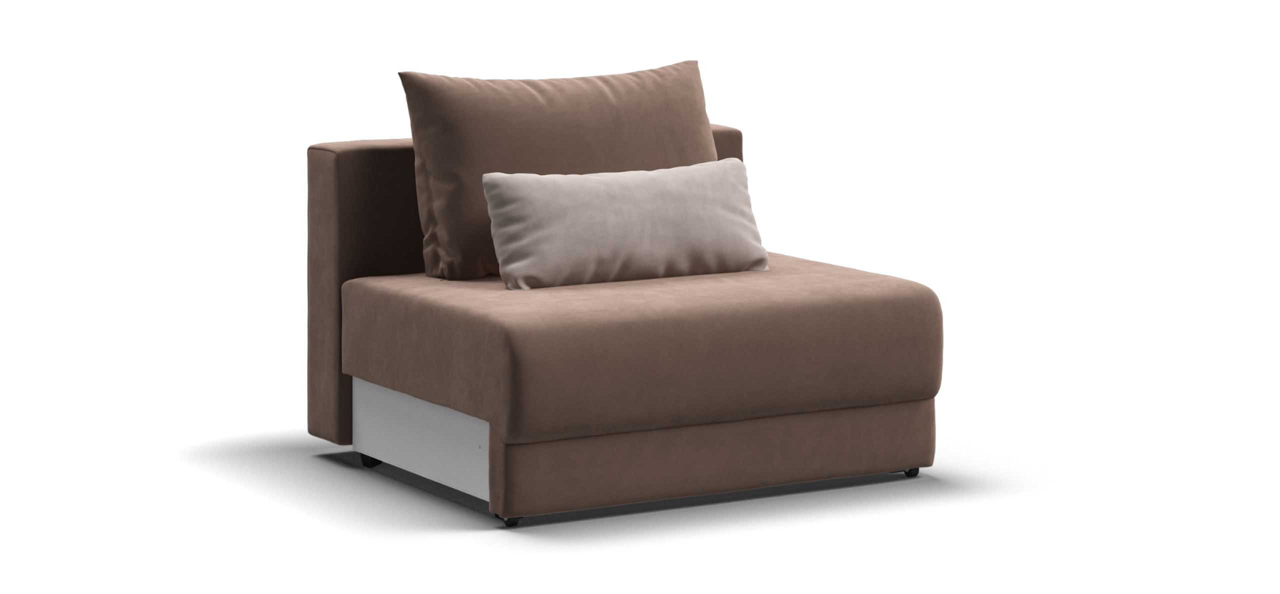 Ричмонд Модуль спальное место Велюр Монолит мокко