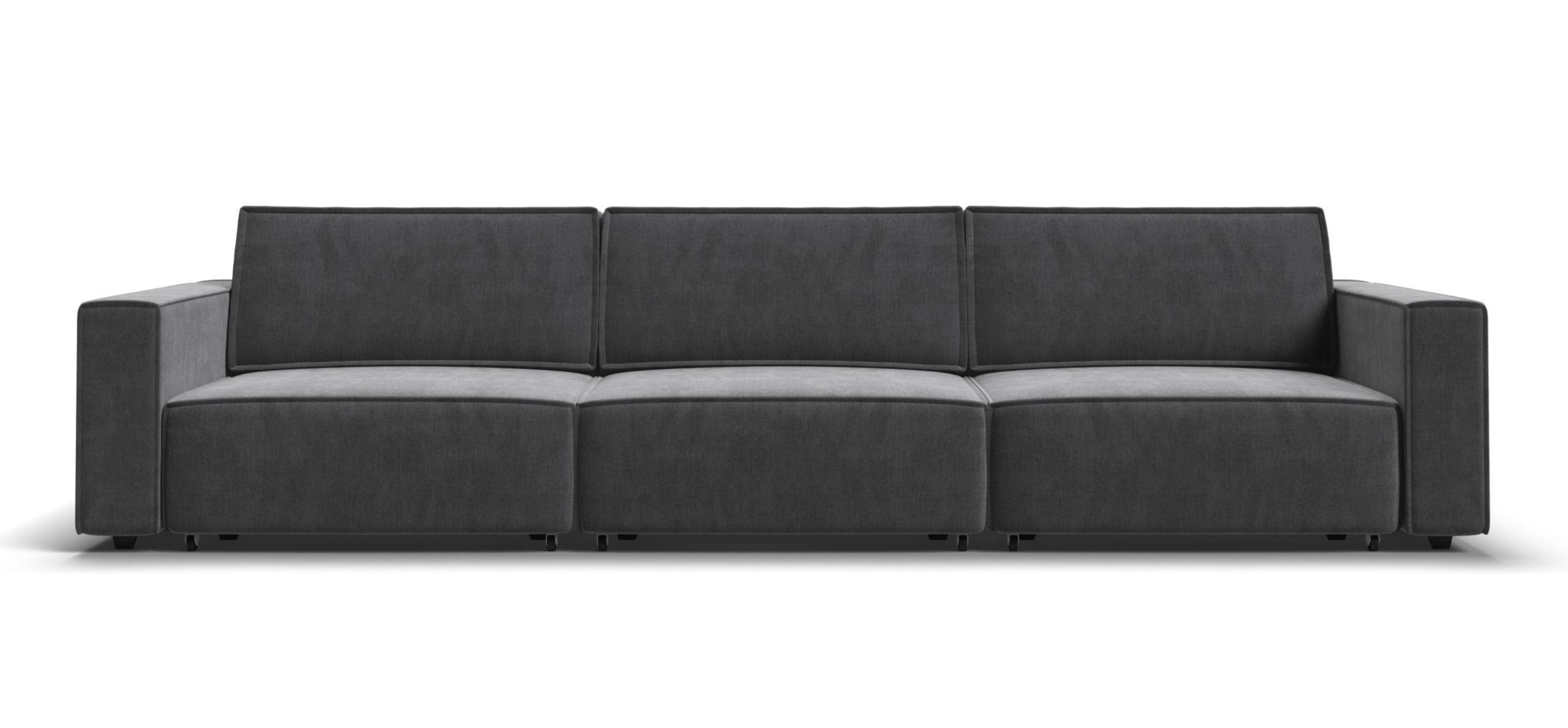 Диван Босс Софт Модуль Макс Велюр Монолит серый