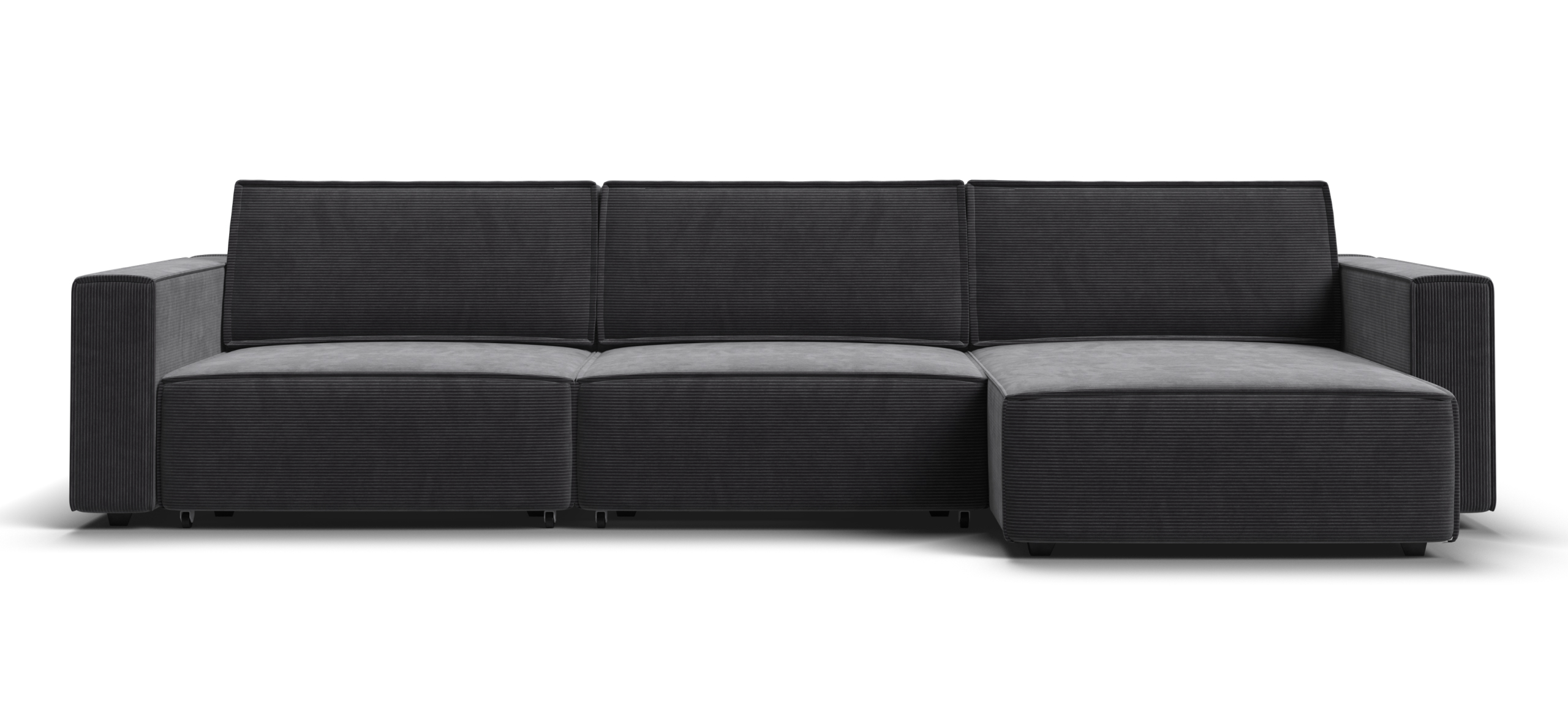 Угловой диван Босс Софт Модуль Макс Вельвет Корд графит