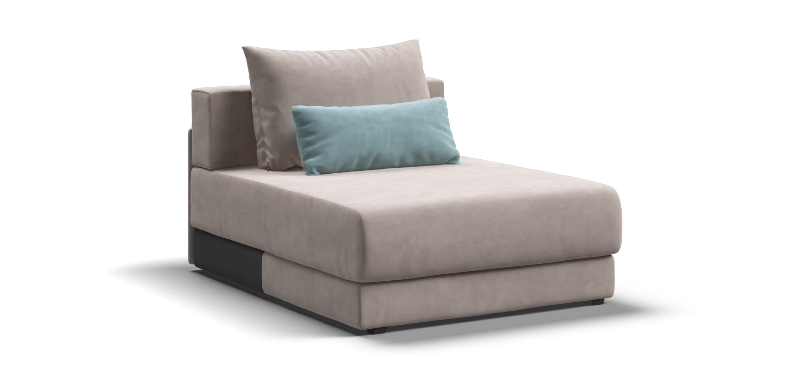 Ричмонд Модуль оттоманка Велюр Монолит латте