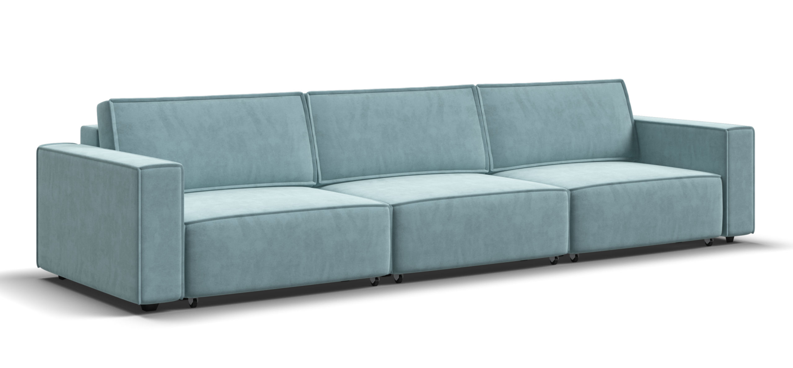 Диван Босс Софт Модуль Макс Велюр Монолит аква