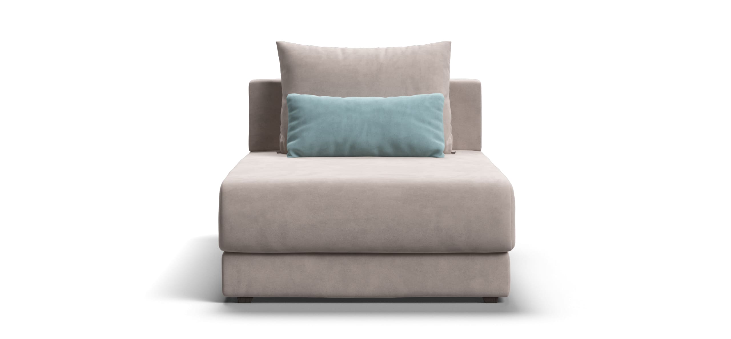 Ричмонд Модуль оттоманка Велюр Монолит латте