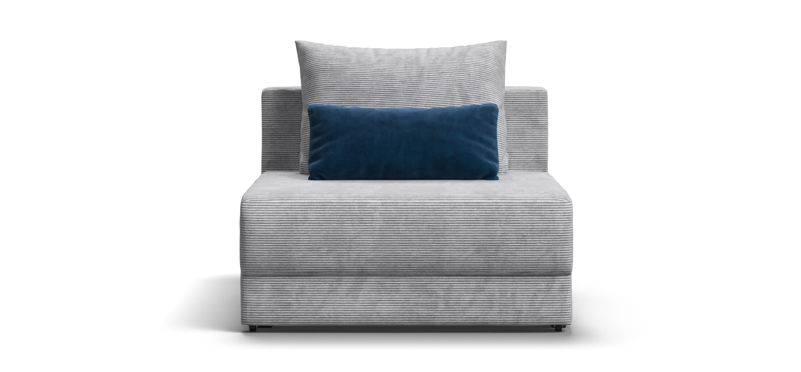 Ричмонд Модуль спальное место Вельвет Корд серый