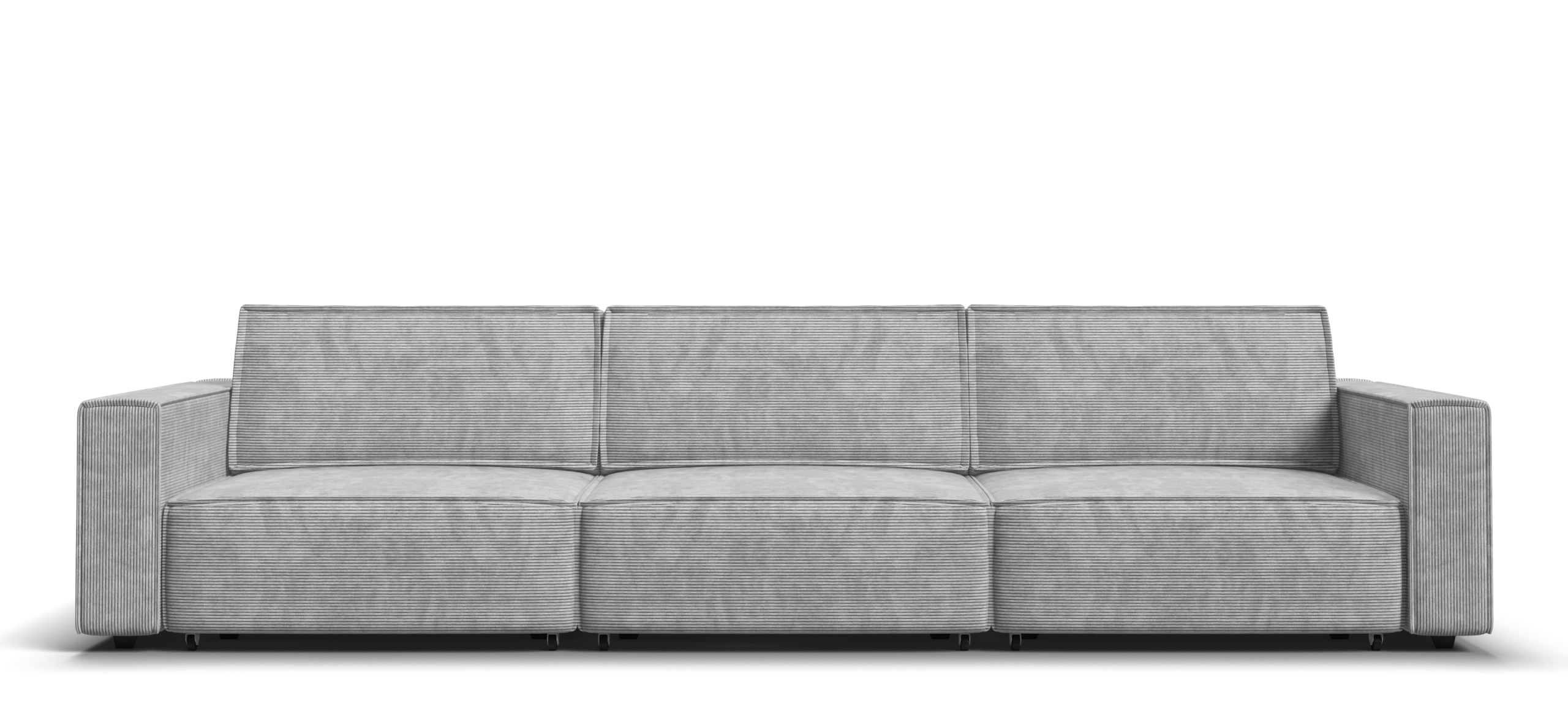 Диван Босс Софт Модуль Макс Вельвет Корд серый