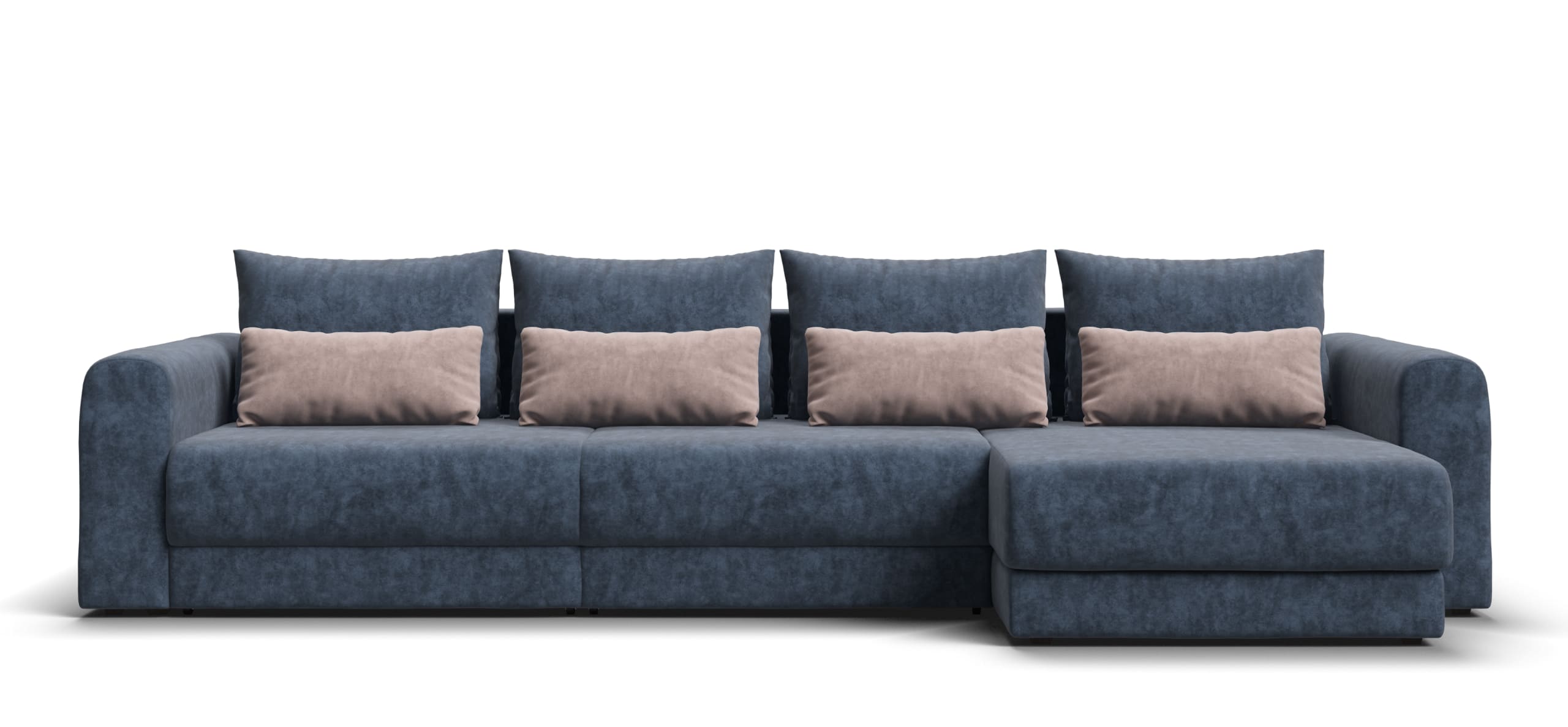 Модульный угловой диван Ричмонд Модуль Макс Велюр Роял синий