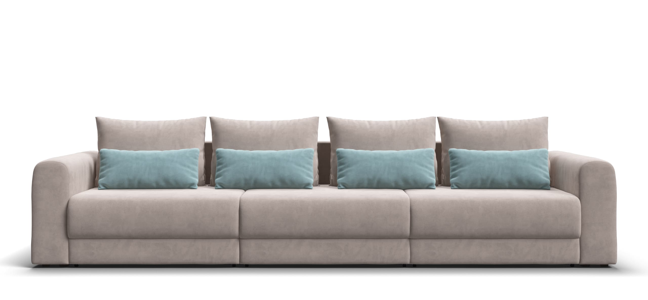 Модульный диван Ричмонд Модуль Макс Велюр Монолит латте